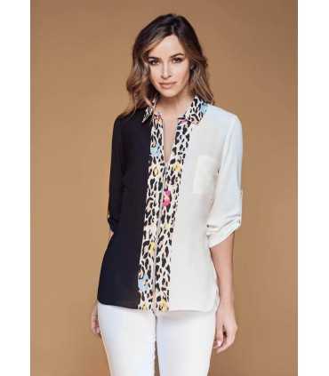 Blusa Manchas Carmela Rosso Mujer