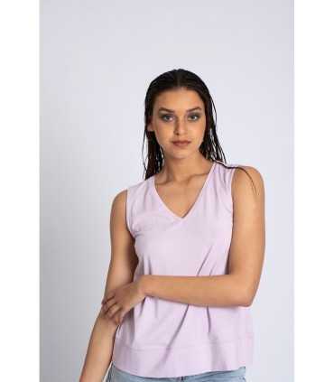 Camiseta Básica Sin Mangas Mujer Pisonero