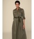 Vestido Camisero Kaki Elena Miro Mujer