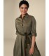 Vestido Camisero Kaki Elena Miro Mujer