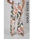 Pantalón Estampado Tropical Frank Lyman Mujer