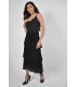 Vestido Volantes Negro Frank Lyman Mujer
