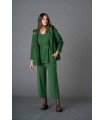 Chaquetón Verde Lana Elena Miro Mujer
