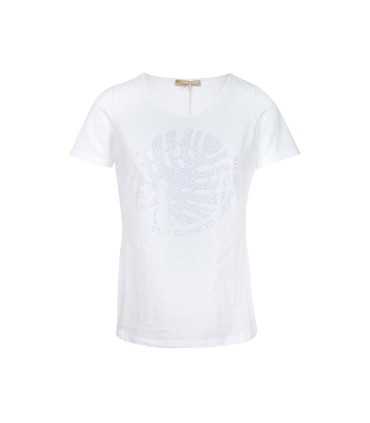 Camiseta Básica Strass Dismero Mujer