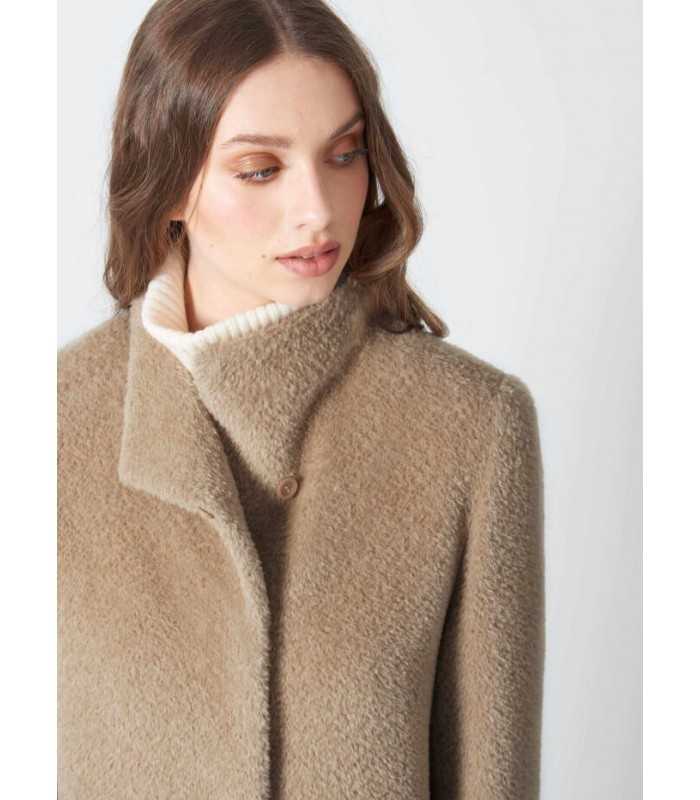 Abrigo Lana Arena Cinzia Rocca Mujer