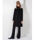 Abrigo Negro Cashmere Cinzia Rocca Mujer