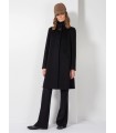 Abrigo Negro Lana Cinzia Rocca Mujer