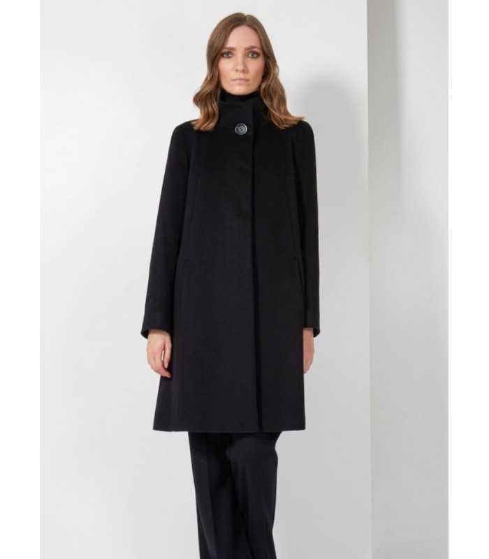 Abrigo Negro Cashmere Cinzia Rocca Mujer