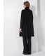 Abrigo Negro Cashmere Cinzia Rocca Mujer