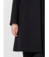 Abrigo Negro Cashmere Cinzia Rocca Mujer