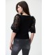 Top Negro Encaje Joseph Ribkoff Mujer