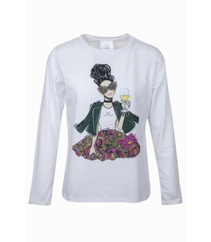 Camiseta Dibujo Mujer Laftylie