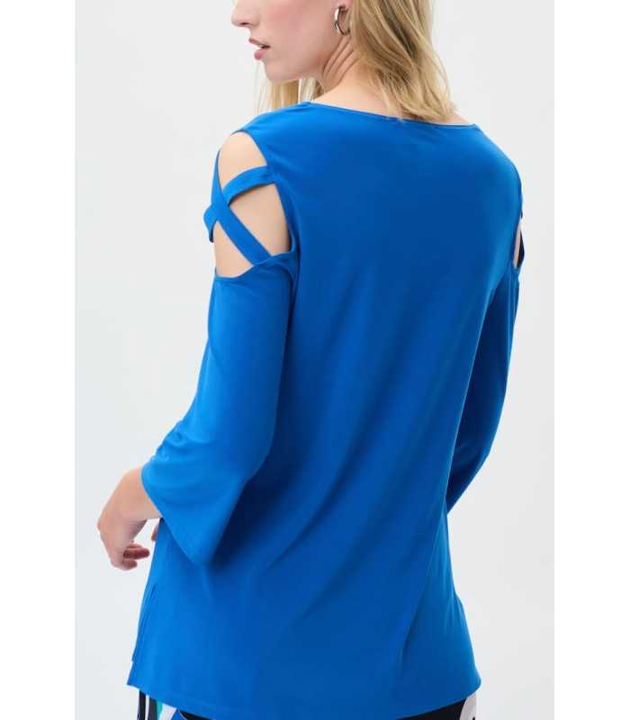 Top Azul Hombros Descubiertos Joseph Ribkoff Mujer