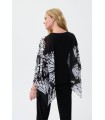 Top Negro Estampado Joseph Ribkoff Mujer