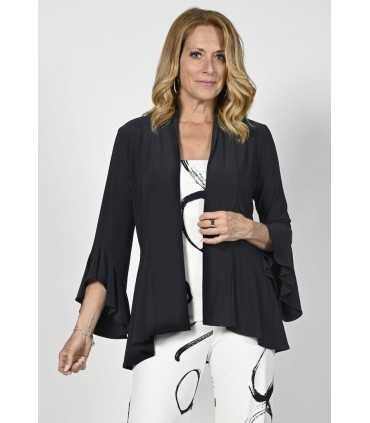 Chaqueta Negra Volantes Frank Lyman Mujer