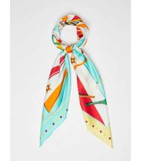 Fular Seda Estampado Marella Mujer