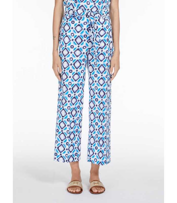 Pantalón Estampado Azules Marella Mujer