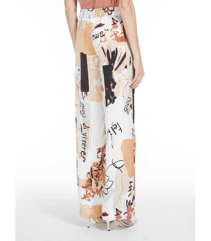 Pantalón Estampado Colores Naturales Marella Mujer