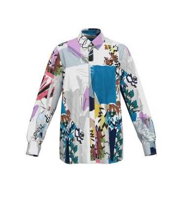 Camisa Recta Seda Marella Mujer