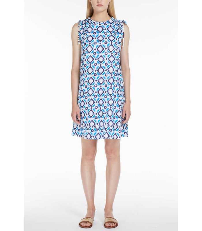 Vestido Corto Popelina Estampado Marella Mujer