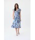 Vestido Estampado Azules Joseph Ribkoff Mujer