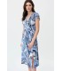 Vestido Estampado Azules Joseph Ribkoff Mujer