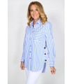 Camisa Rayas Azules Frank Lyman Mujer