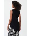 Top Negro Recortes Escote Joseph Ribkoff Mujer
