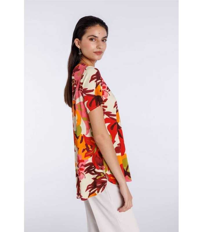 Top Estampado Hojas Naulover Mujer