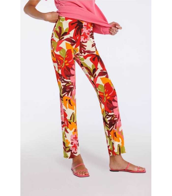 Pantalón Estampado Hojas Naulover Mujer
