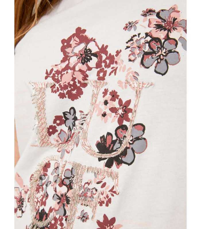 Camiseta Algodón Estampada Elena Miro Mujer
