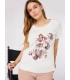 Camiseta Algodón Estampada Elena Miro Mujer