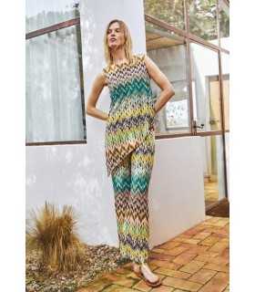 Top Multicolor Asimétrico Anna Mora Mujer