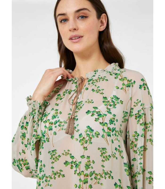 Blusa Estampada Cordones Elena Miro Mujer