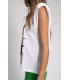 Camiseta Blanca Bronx Pisonero Mujer
