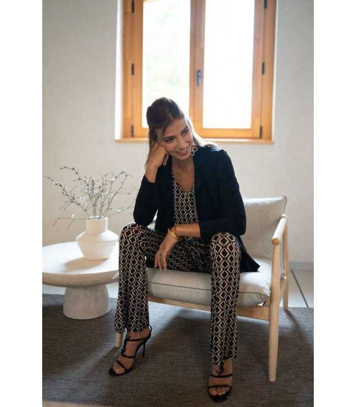 Top Estampado Geométrico Trovels Mujer