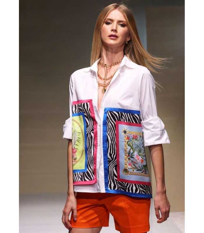 Camisa Recortes Pañuelos Laftylie Mujer