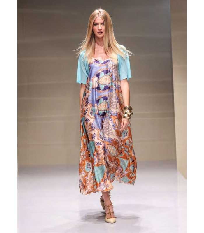 Vestido Estampado Mosaico Laftylie Mujer