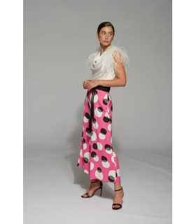 Top Plumas Moskada Mujer