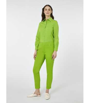 Pantalón Verde Algodón Elena Miro Mujer