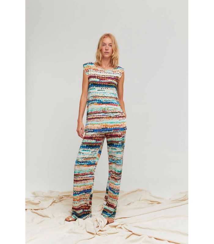 Pantalón Estampado Puntos Aldo Martins Mujer