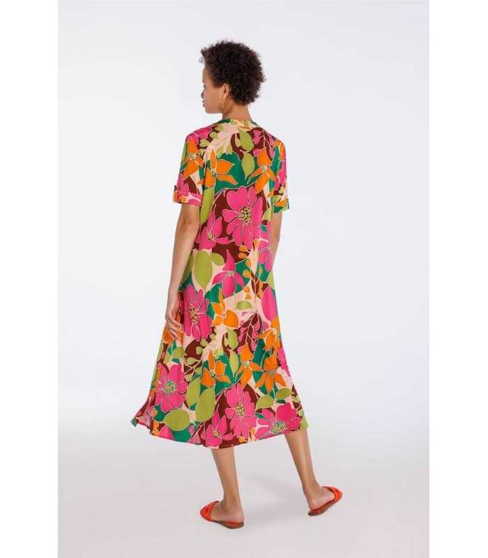 Vestido Estampado Flores Naulover Mujer