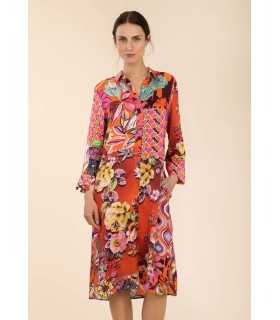 Vestido Partchwork Anna Mora Mujer
