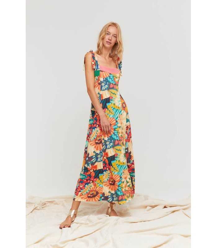 Vestido Estampado Floral Aldo Martins Mujer