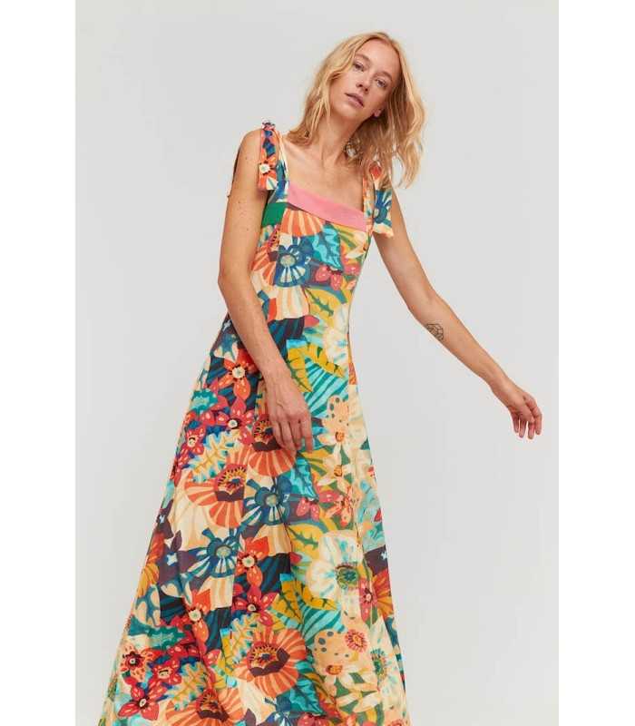 Vestido Estampado Floral Aldo Martins Mujer
