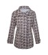 Parka Estampada Geométrico Flo&Clo Mujer