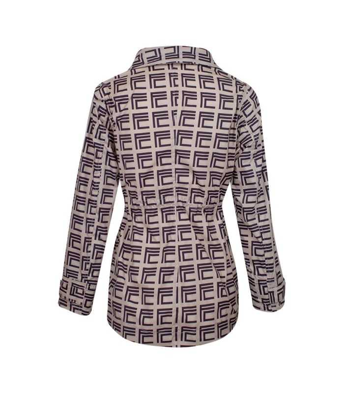 Parka Estampada Geométrico Flo&Clo Mujer