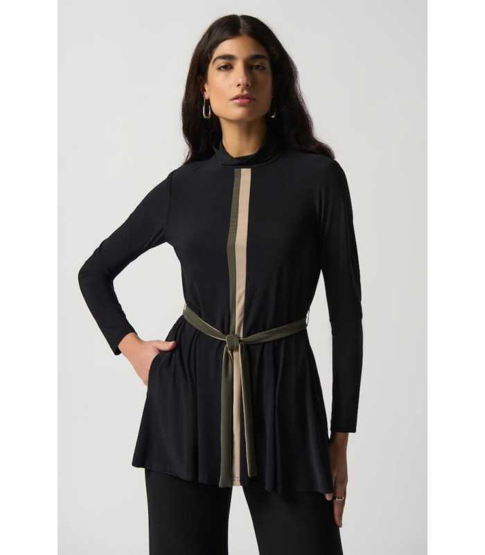 Blusón Negro Paneles Joseph Ribkoff Mujer