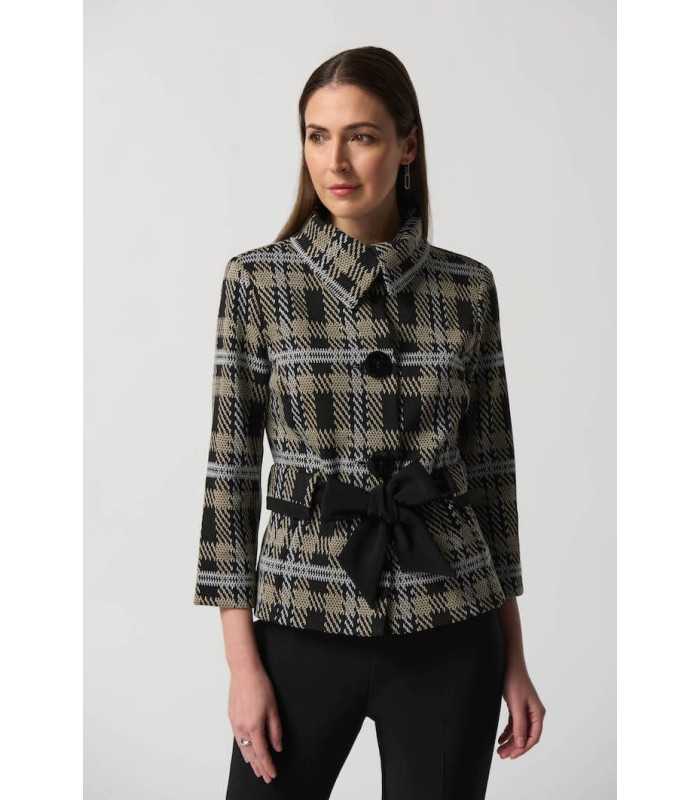 Chaqueta Cuadros Cinturón Joseph Ribkoff Mujer
