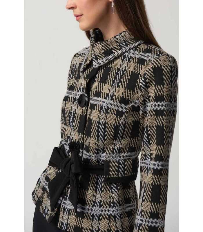 Chaqueta Cuadros Cinturón Joseph Ribkoff Mujer